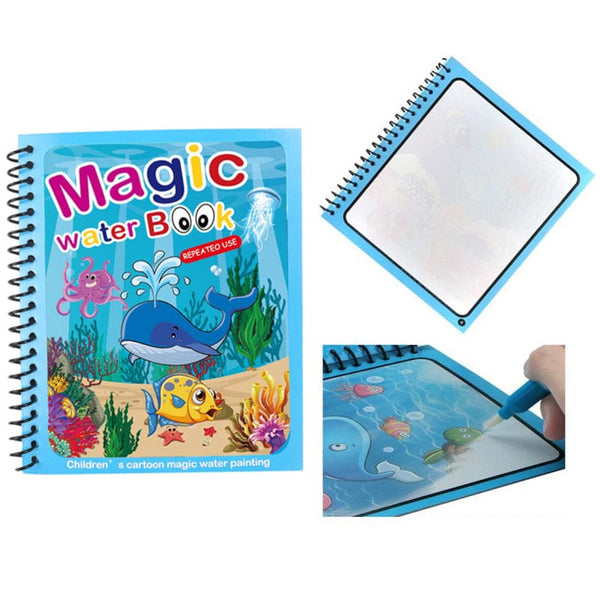 Generic Magic Water Coloring Books Aqua Water Wow Drawing Color
